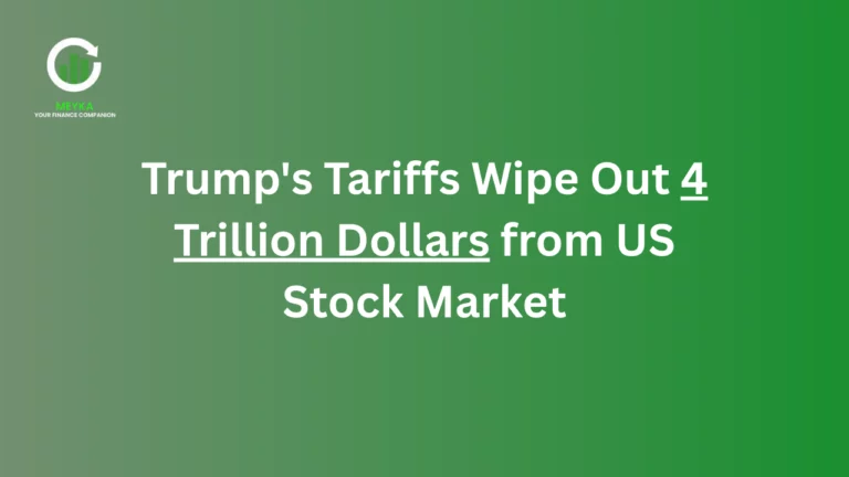 Trump's Tariffs Wipe Out 4 Trillion Dollars from US Stock Market