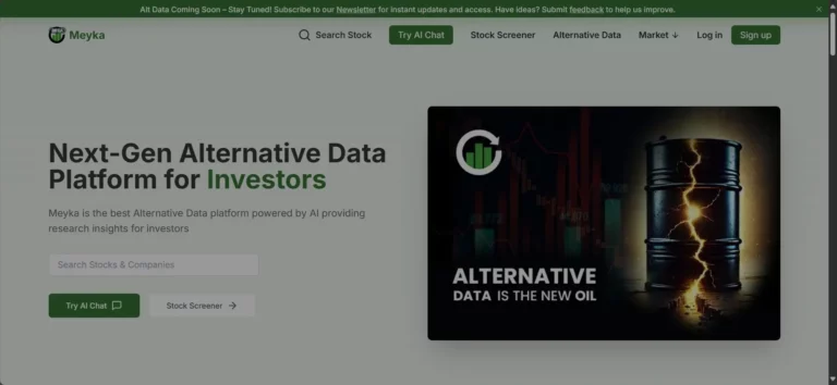 meyka landing page