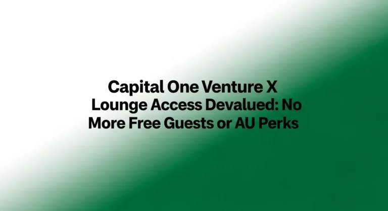 Capital One Venture X Lounge Access Devalued No More Free Guests or AU Perks
