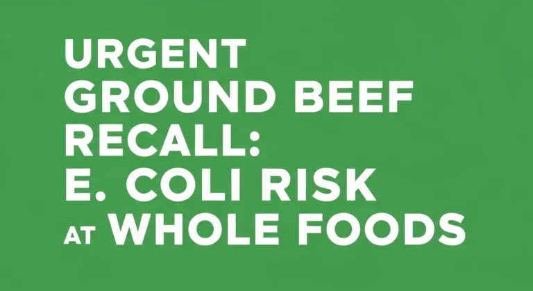 Ground Beef Recall