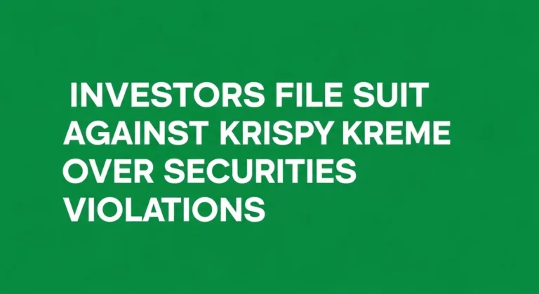Investors File Suit Against Krispy Kreme Over Securities Violations
