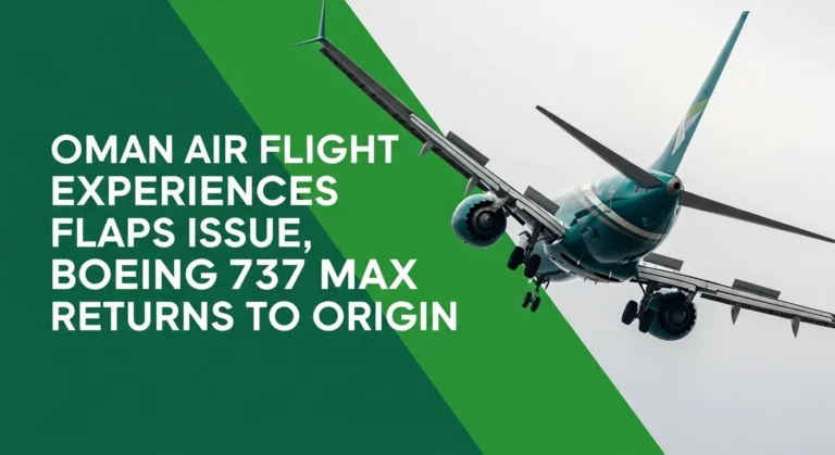 Oman Air Flight Experiences Flaps Issue, Boeing 737 MAX Returns to Origin