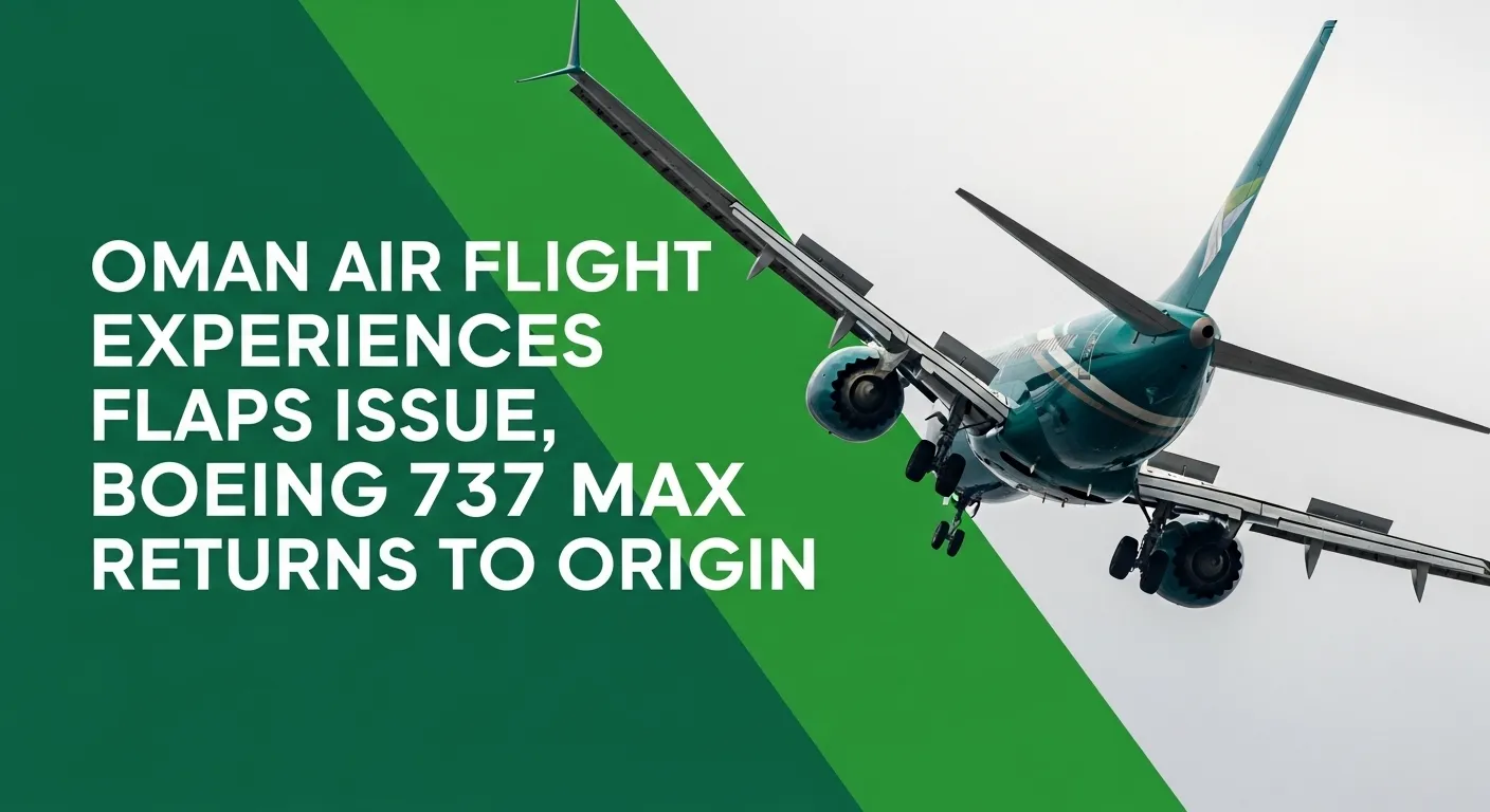 Oman Air Flight Experiences Flaps Issue, Boeing 737 MAX Returns to Origin