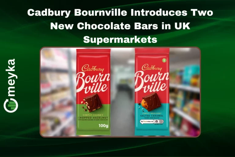 Cadbury Bournville Salted Caramel and Chopped Hazelnut bars in modern packaging on a UK supermarket shelf.