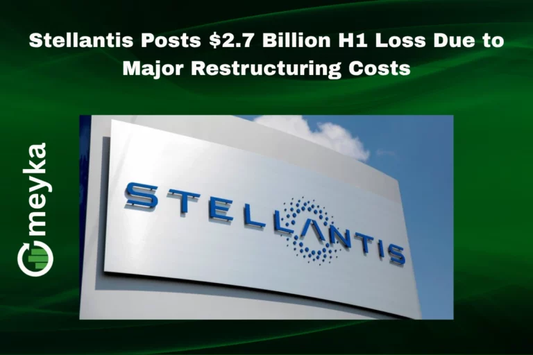 Stellantis headquarters building with logo, reflecting company’s financial restructuring in 2025
