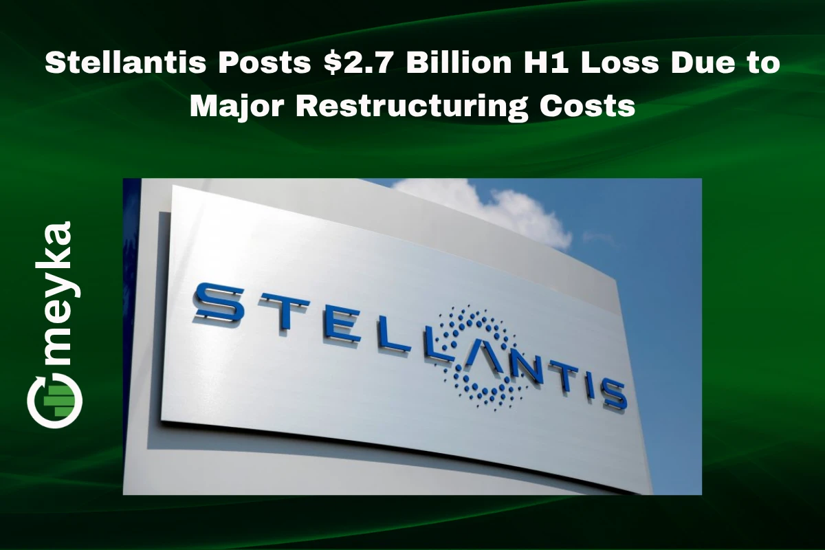 Stellantis headquarters building with logo, reflecting company’s financial restructuring in 2025