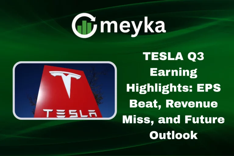 TESLA Q3 earnings report showing EPS beat and revenue miss with future growth outlook