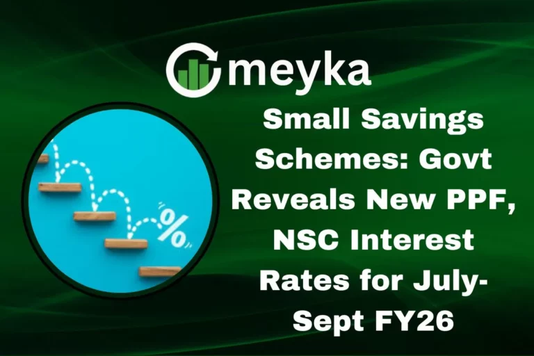 Small Savings Schemes