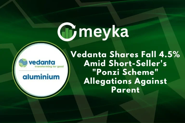 Vedanta Shares Fall