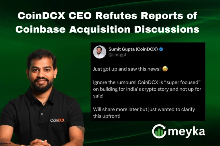 CoinDCX CEO Refutes Reports of Coinbase Acquisition Discussions