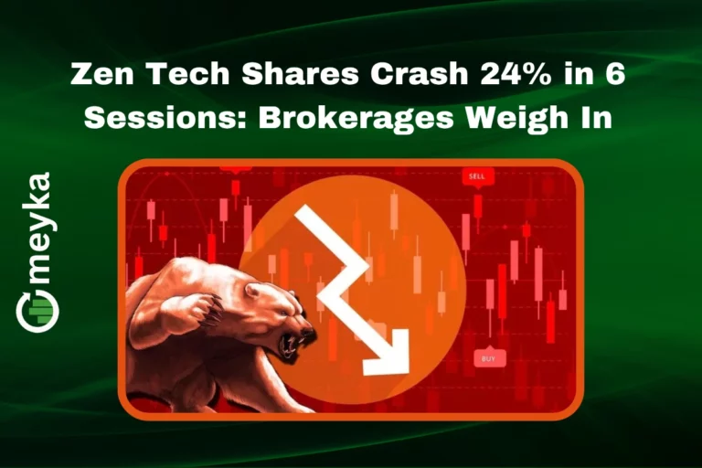 Zen Tech logo with a simplified representation of a steep downward stock chart.