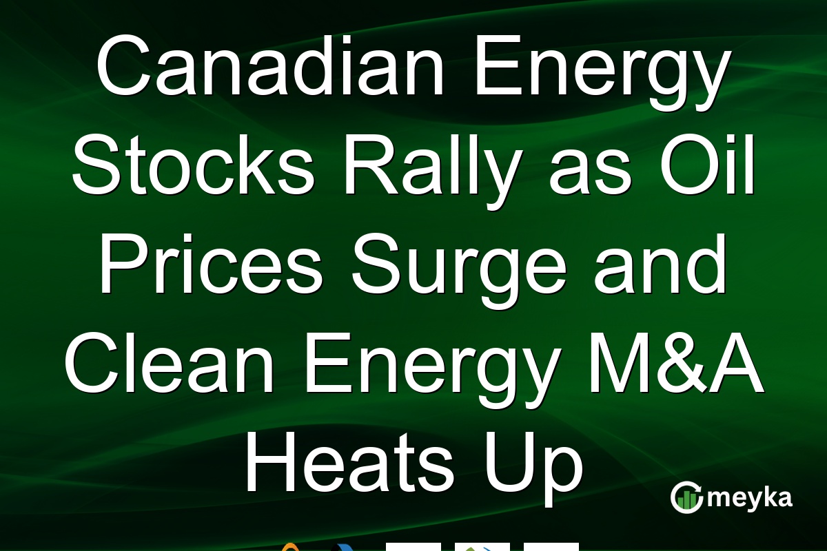 Canadian Energy Stocks Rally as Oil Prices Surge and Clean Energy M&A Heats Up