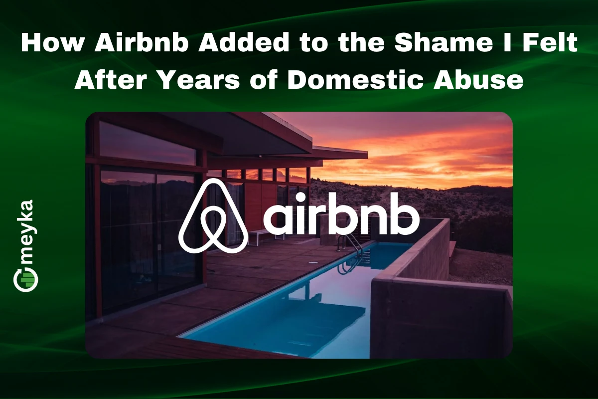 Airbnb logo on a smartphone screen with blurred background symbolising privacy concerns