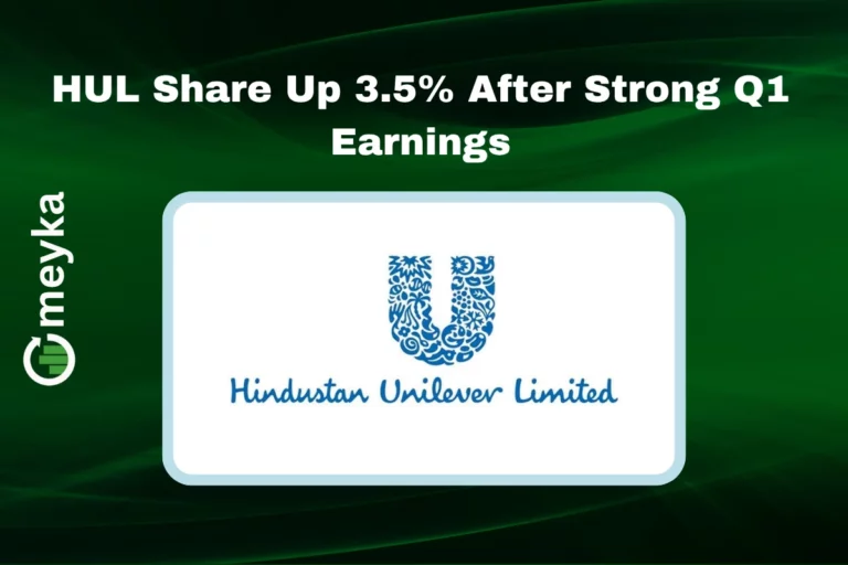 HUL share price chart rising after Q1 results with investors reacting positively