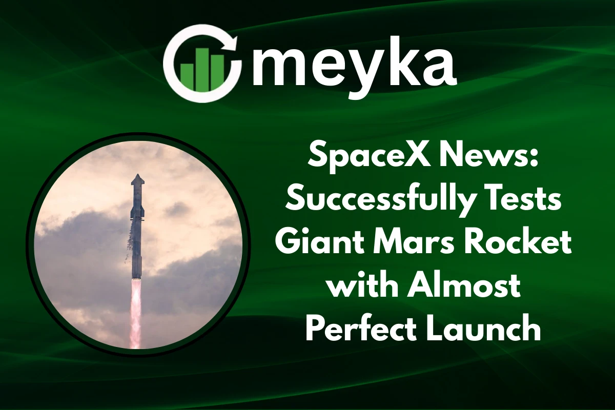 SpaceX Starship lifting off in a near flawless test flight, described as a Perfect Launch.