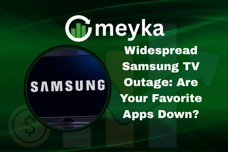 Samsung Smart TV screen showing app error during widespread Samsung TV outage