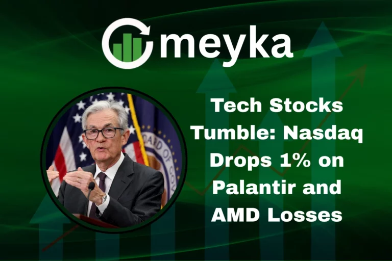 Nasdaq drops 1 percent as tech stocks like Palantir and AMD fall, showing market volatility and investor caution.