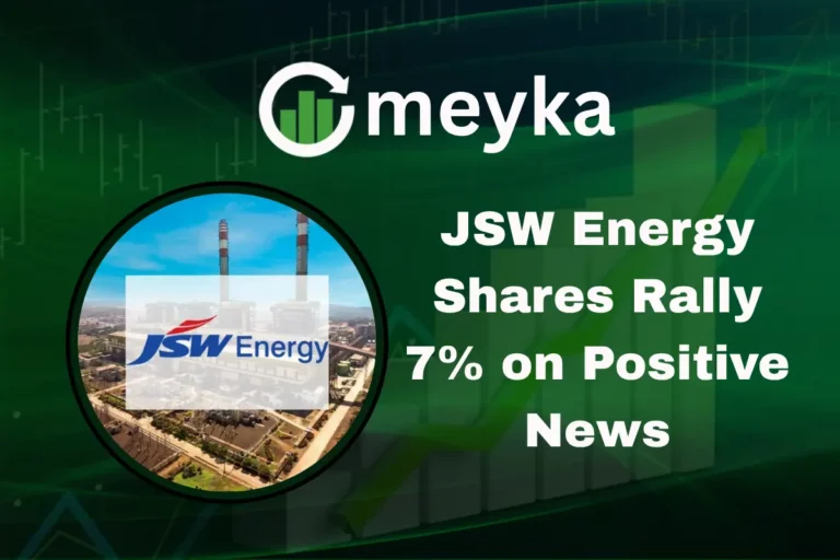 JSW Energy Shares Rally 7% on Positive News
