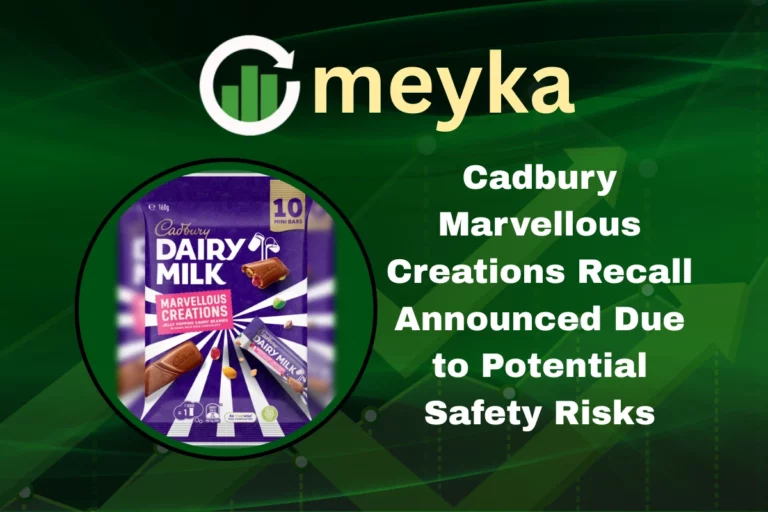 Close-up of Cadbury Marvellous Creations chocolate sharebag recalled in Australia due to possible plastic contamination.