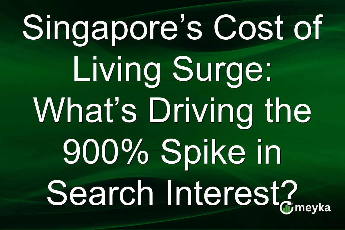 Singapore’s Cost of Living Surge: What’s Driving the 900% Spike in Search Interest?