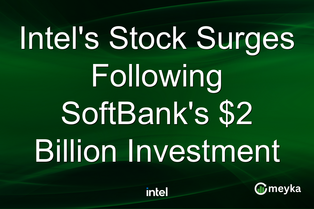 Intel's Stock Surges Following SoftBank's $2 Billion Investment