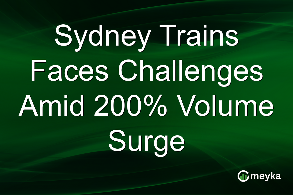 Sydney Trains Faces Challenges Amid 200% Volume Surge