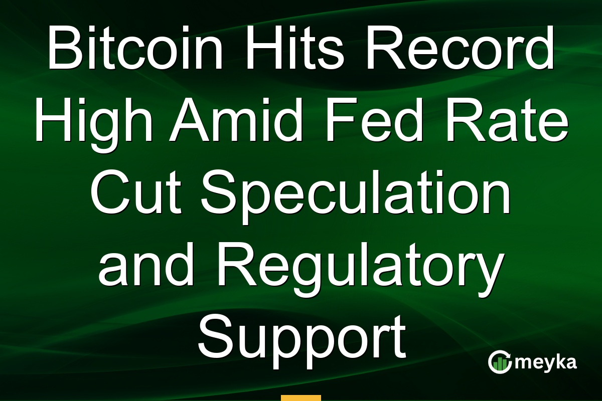 Bitcoin Hits Record High Amid Fed Rate Cut Speculation and Regulatory Support