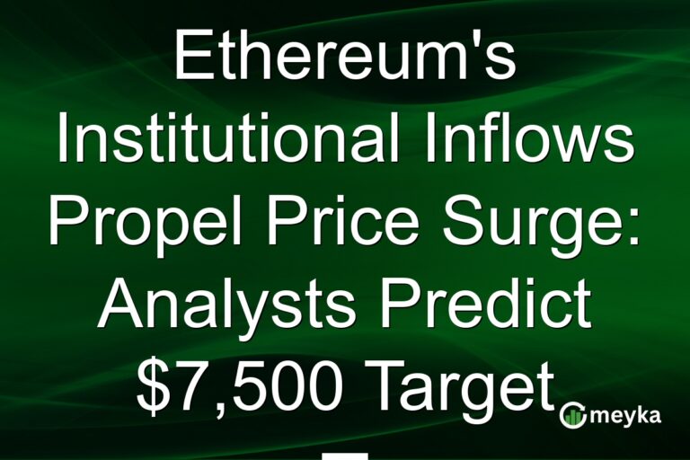 Ethereum's Institutional Inflows Propel Price Surge: Analysts Predict $7,500 Target