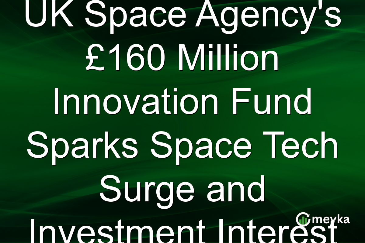 UK Space Agency's £160 Million Innovation Fund Sparks Space Tech Surge and Investment Interest