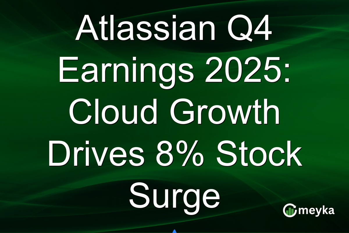 Atlassian Q4 Earnings 2025: Cloud Growth Drives 8% Stock Surge