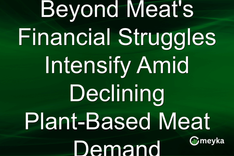 Beyond Meat's Financial Struggles Intensify Amid Declining Plant-Based Meat Demand