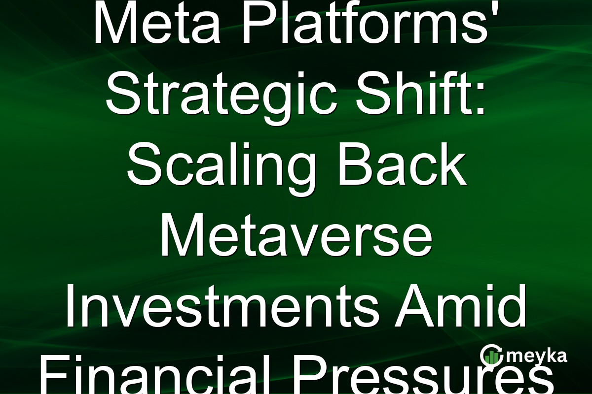 Meta Platforms' Strategic Shift: Scaling Back Metaverse Investments Amid Financial Pressures