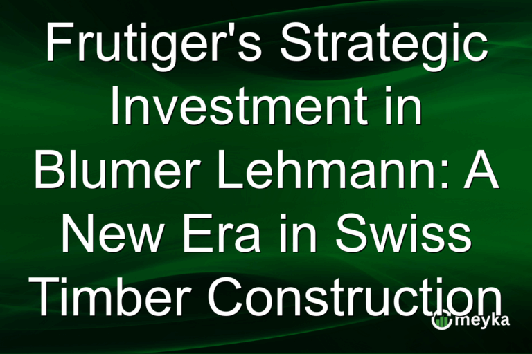 Frutiger's Strategic Investment in Blumer Lehmann: A New Era in Swiss Timber Construction