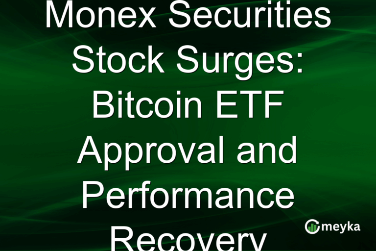 Monex Securities Stock Surges: Bitcoin ETF Approval and Performance Recovery