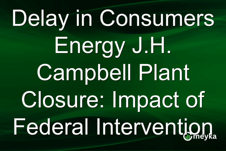 Delay in Consumers Energy J.H. Campbell Plant Closure: Impact of Federal Intervention