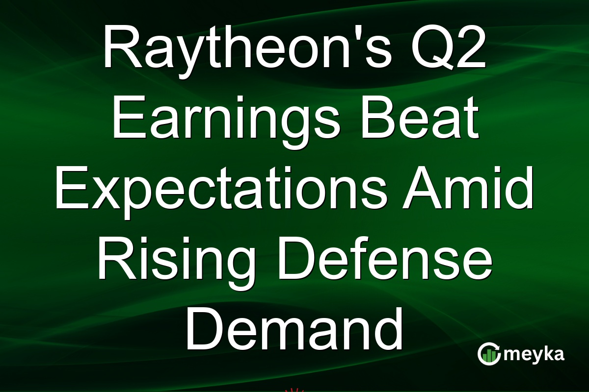 Raytheon's Q2 Earnings Beat Expectations Amid Rising Defense Demand