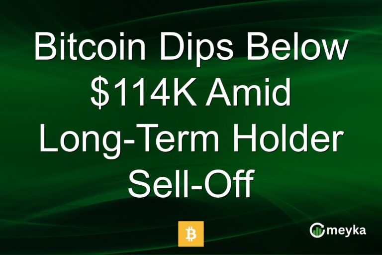 Bitcoin Dips Below $114K Amid Long-Term Holder Sell-Off