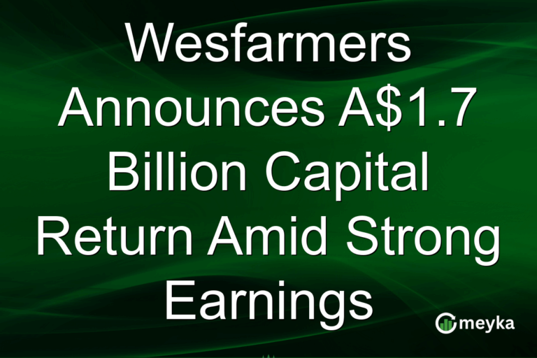 Wesfarmers Announces A$1.7 Billion Capital Return Amid Strong Earnings