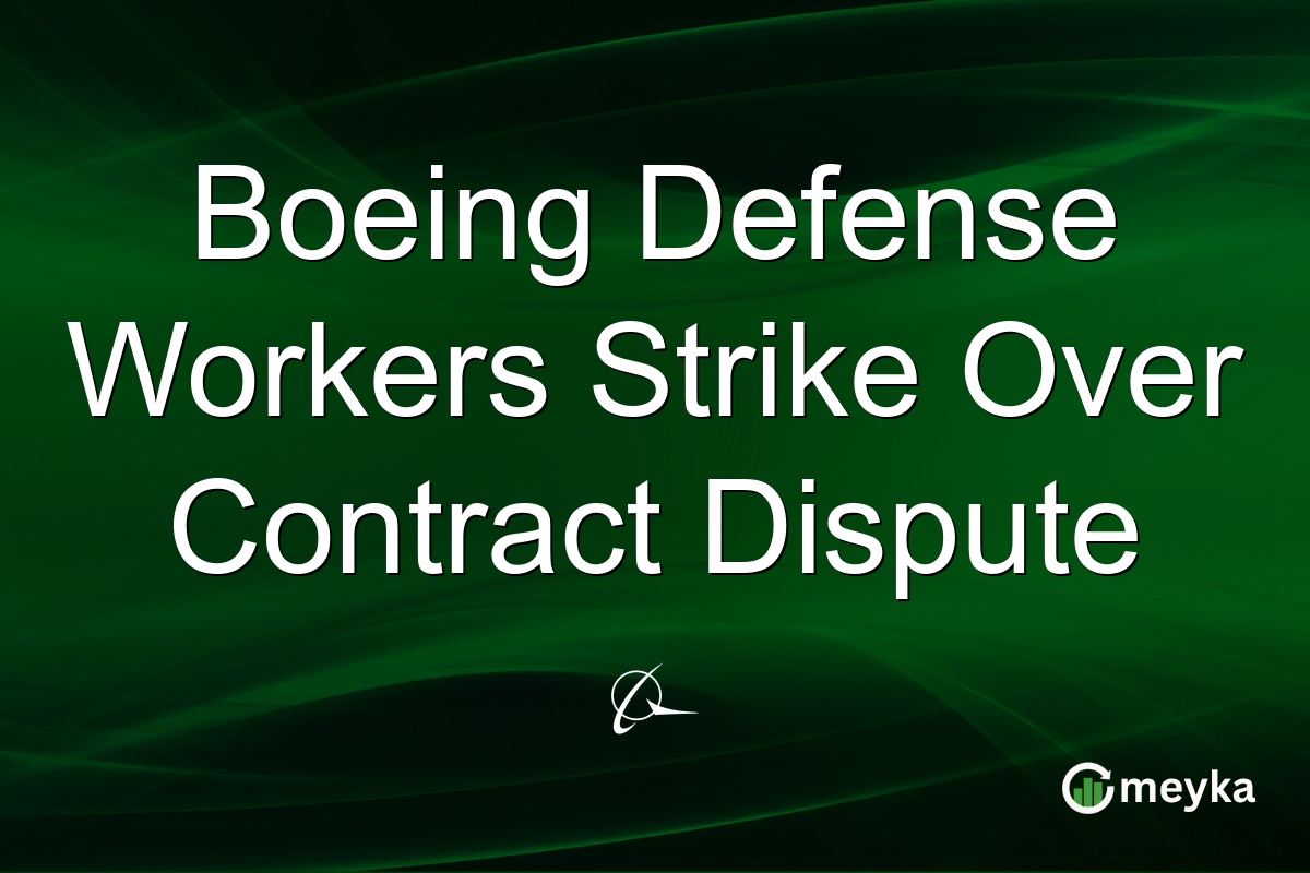 Boeing Defense Workers Strike Over Contract Dispute