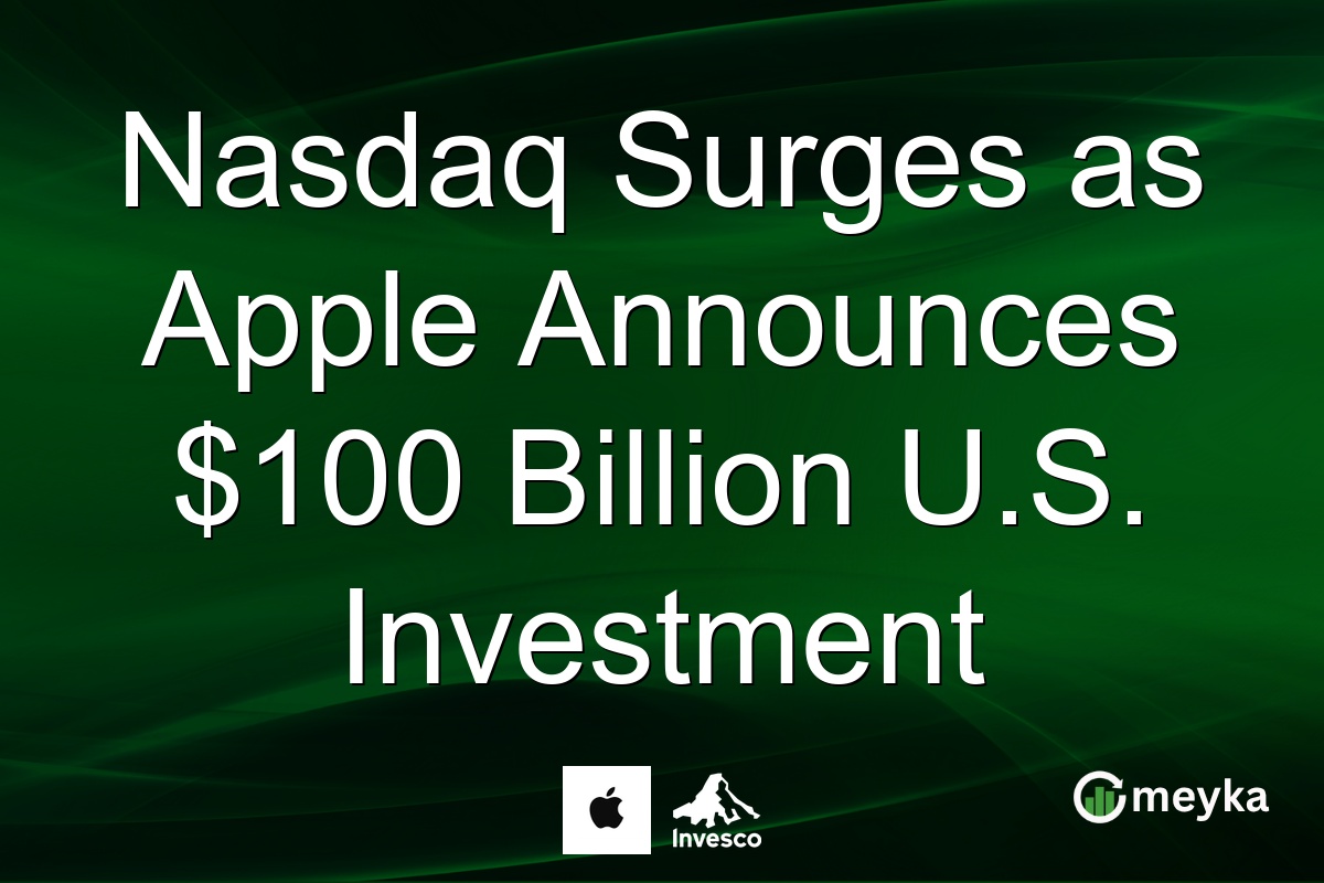 Nasdaq Surges as Apple Announces $100 Billion U.S. Investment