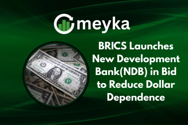 Leaders of BRICS announcing the New Development Bank to reduce dollar dependence
