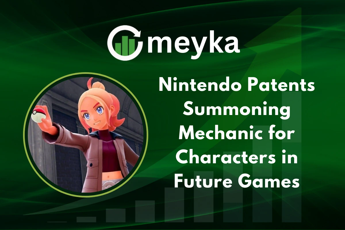 Nintendo Patents Summoning mechanic concept showing characters being called into battle in a futuristic game design.