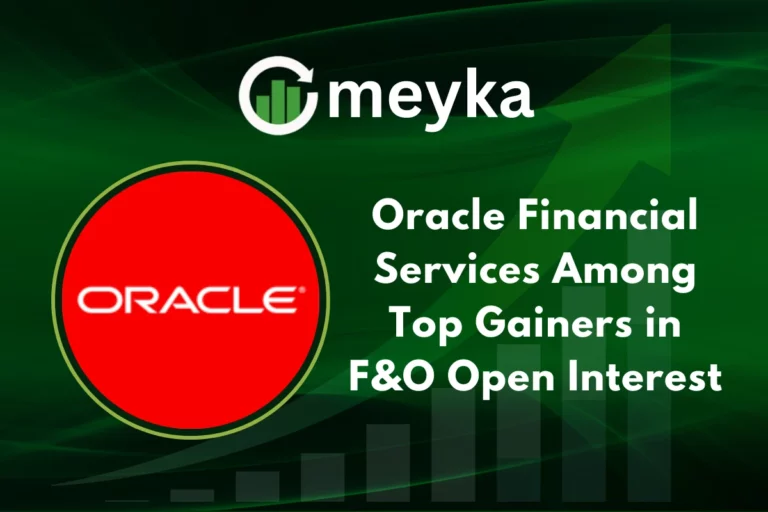Oracle Financial Services F&O trading chart showing rising open interest and investor activity.