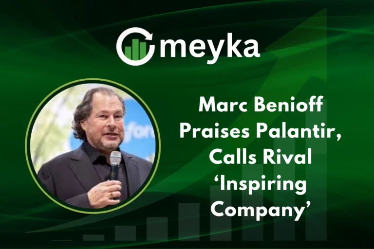 Marc Benioff discusses Palantir, praising its enterprise AI strategy and premium pricing model.