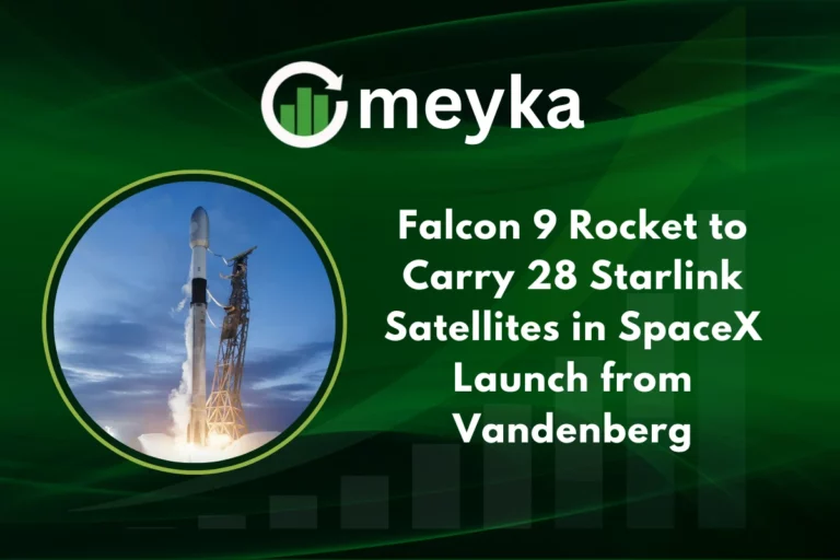 Falcon 9 rocket during SpaceX Launch carrying 28 Starlink satellites from Vandenberg.