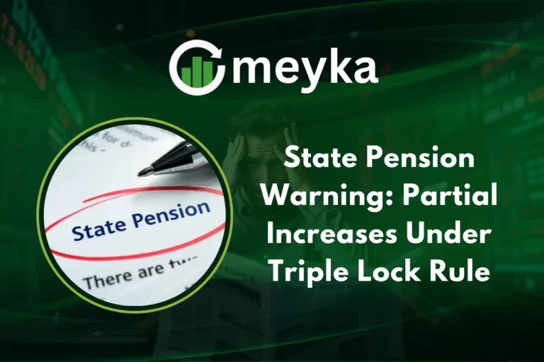 Elderly couple reviewing UK pension papers with focus on Triple Lock Rule