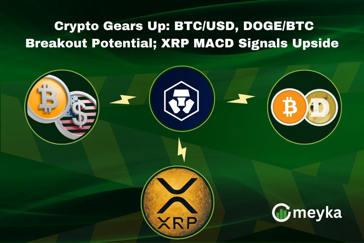 Crypto Gears Up: BTC/USD, DOGE/BTC Breakout Potential; XRP MACD Signals Upside