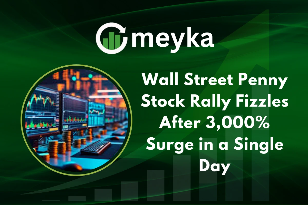Wall Street Penny Stock rally that surged 3000% in one day, showcasing high volatility in small-cap stocks