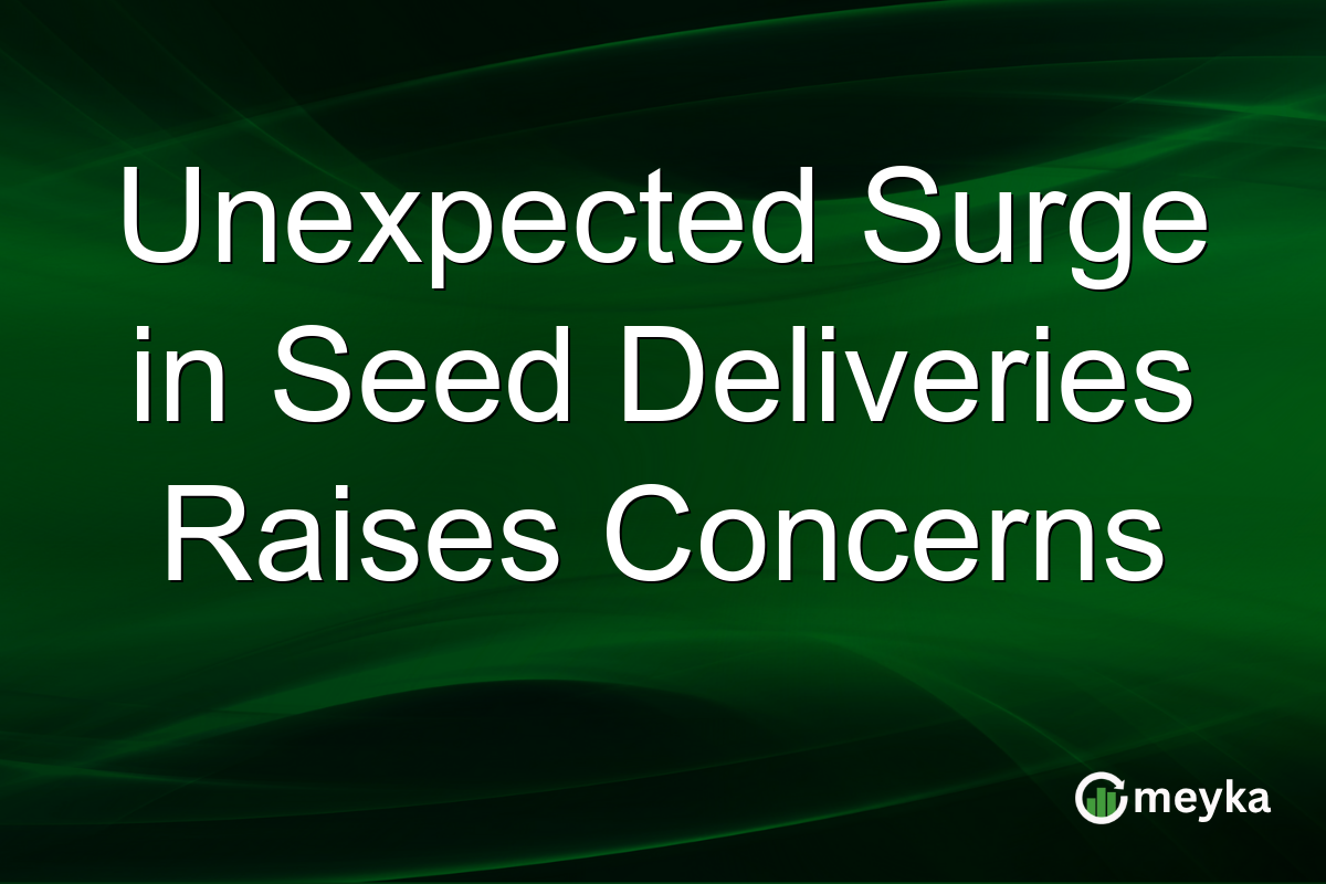 Unexpected Surge in Seed Deliveries Raises Concerns