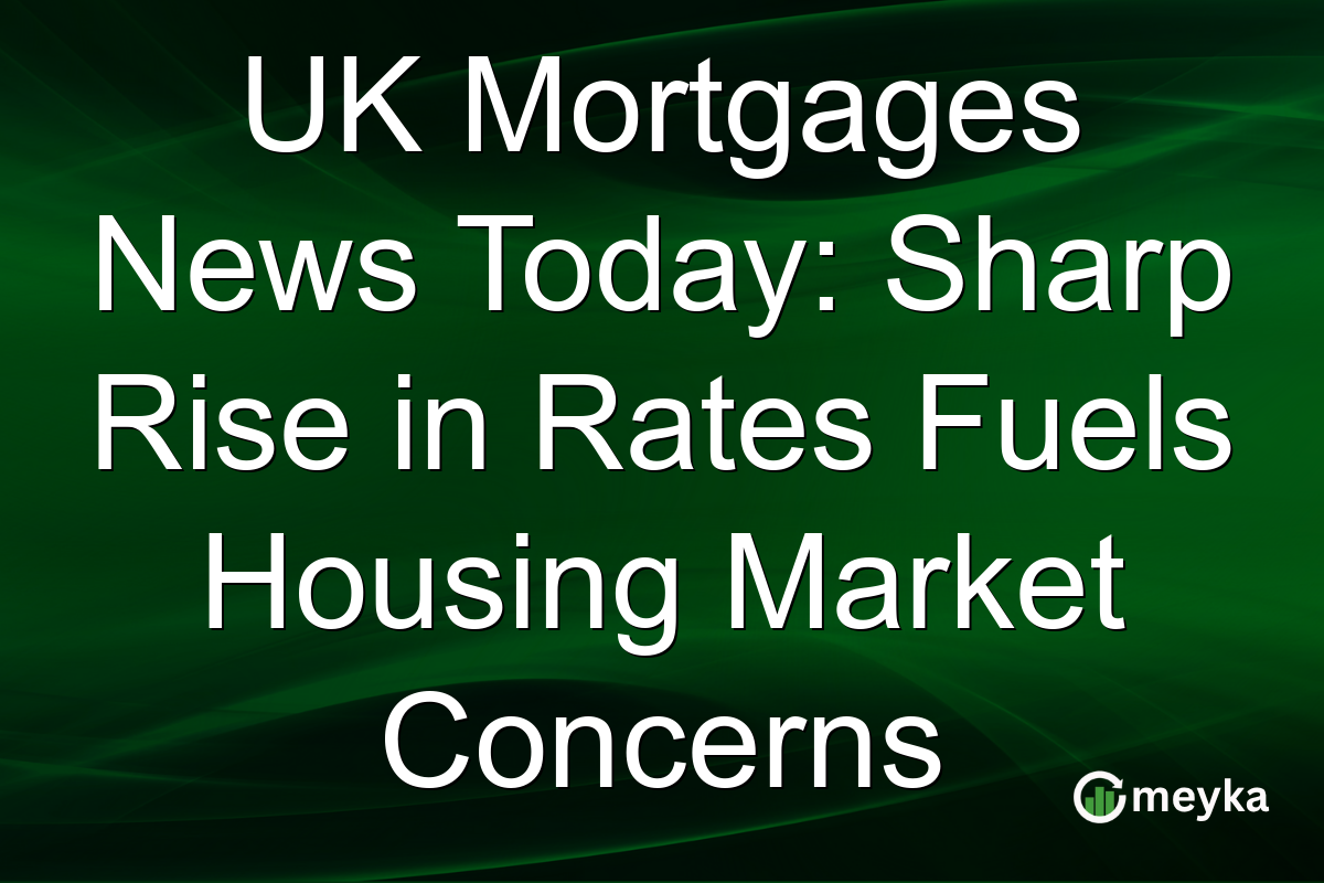 UK Mortgages News Today: Sharp Rise in Rates Fuels Housing Market Concerns